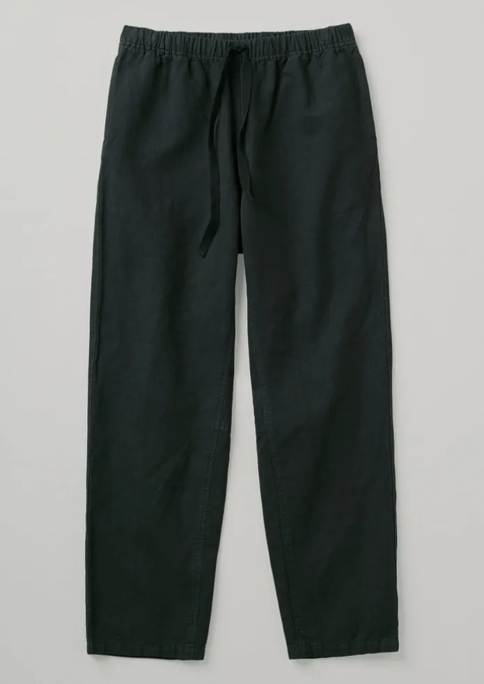 Alfie Garment Dyed Herringbone Trousers