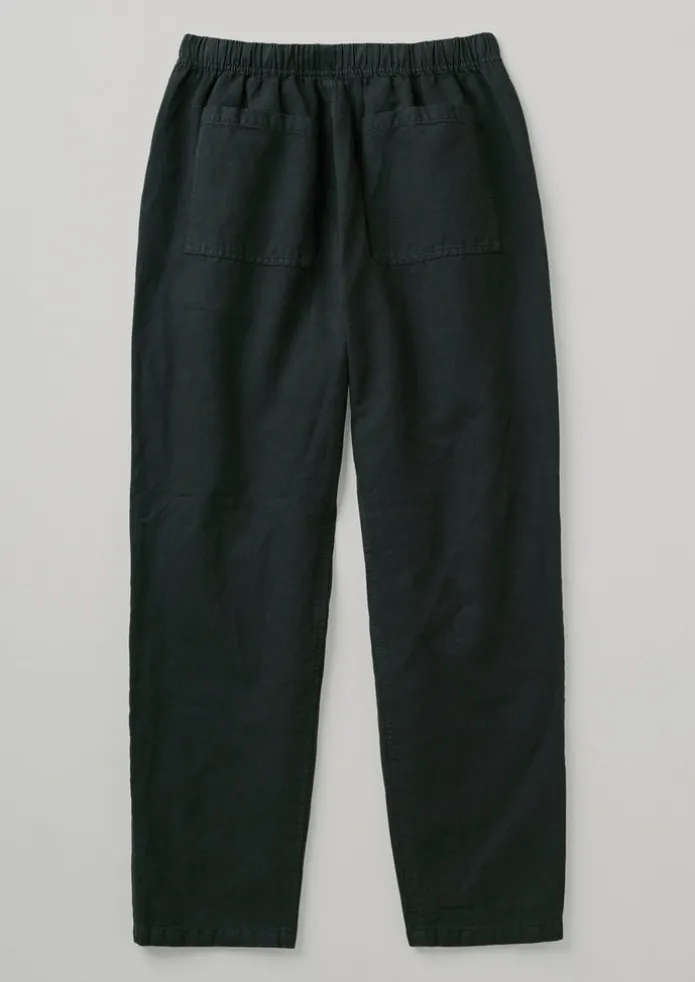 Alfie Garment Dyed Herringbone Trousers
