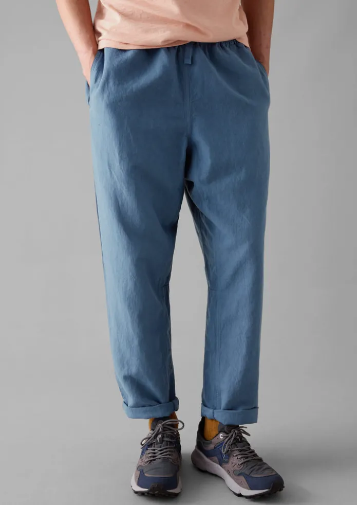 Alfie Garment Dyed Herringbone Trousers