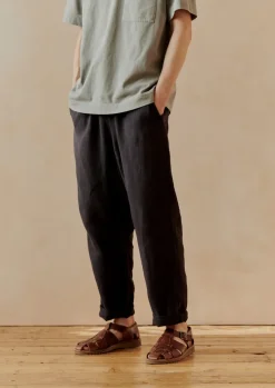 Alfie Garment Dyed Linen Trousers