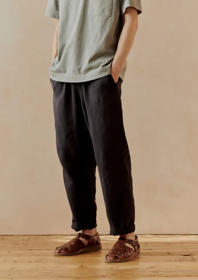 Alfie Garment Dyed Linen Trousers