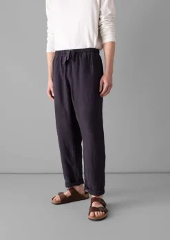 Alfie Garment Dyed Linen Trousers