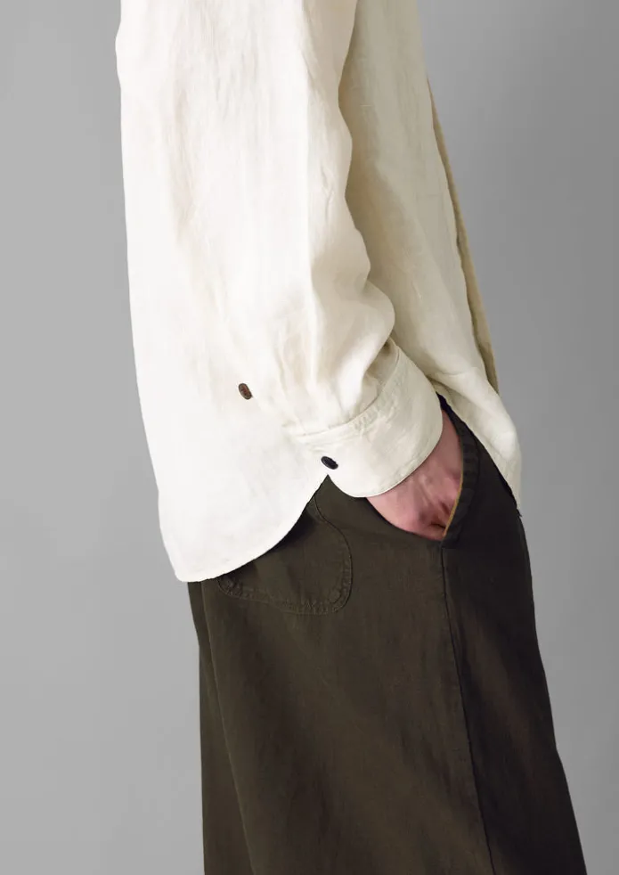 Alfie Garment Dyed Linen Trousers