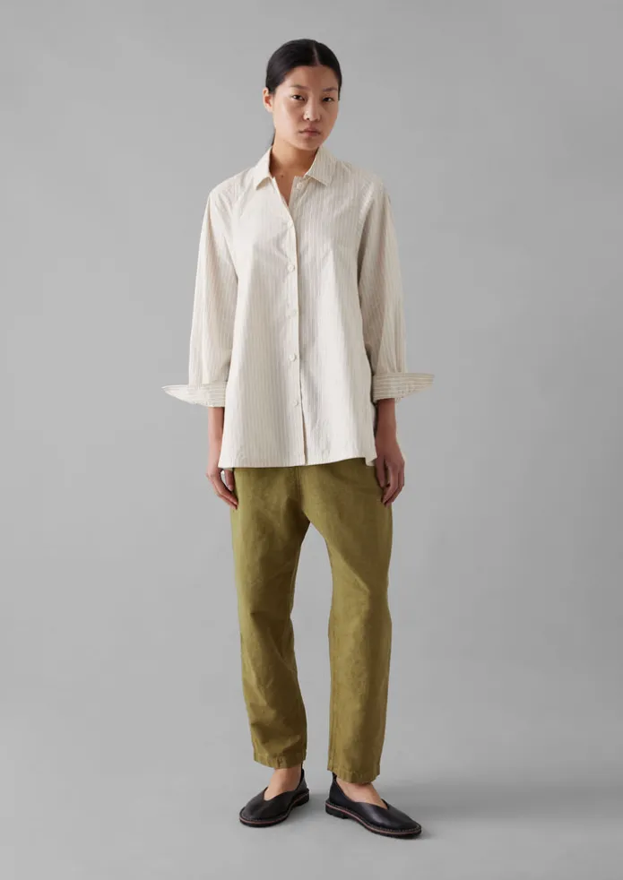 Alix Cotton Check Trousers