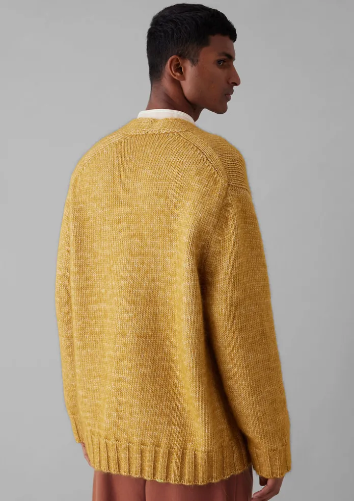 Alpaca Wool V-Neck Cardigan