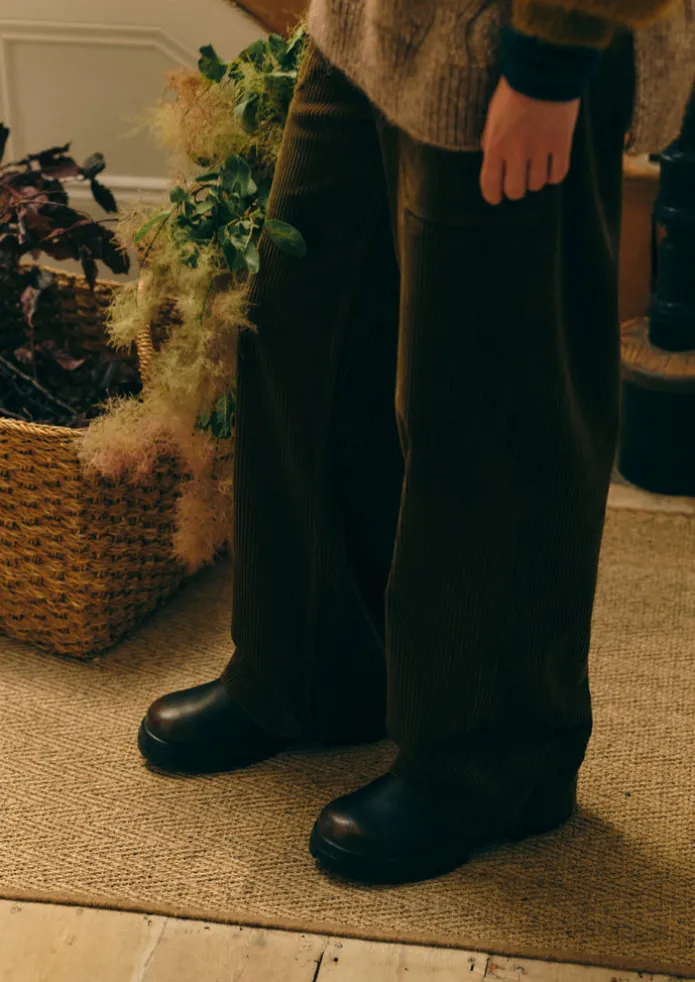 Annie Organic Cord Full Length Trousers