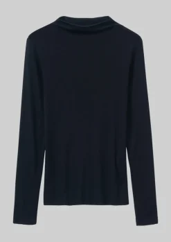 Aster Wool Lyocell High Neck Tee