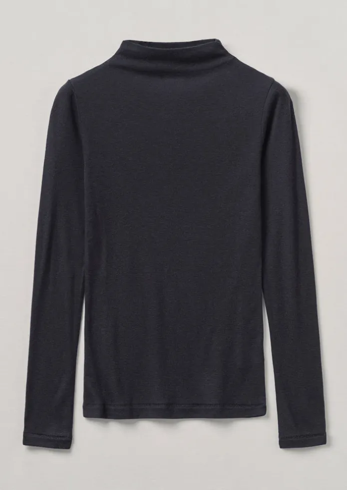 Aster Wool Lyocell High Neck Tee