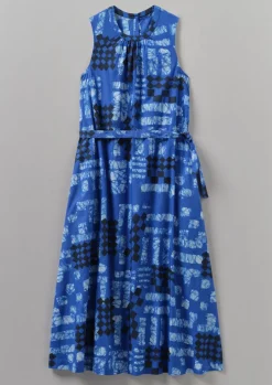 Block Print Batik Poplin Dress