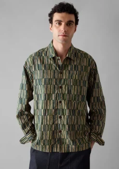Block Print Irregular Check Shirt