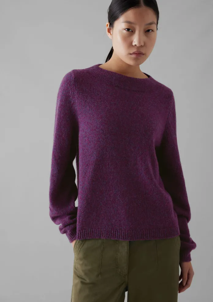 Boat Neck Wool Sweater
