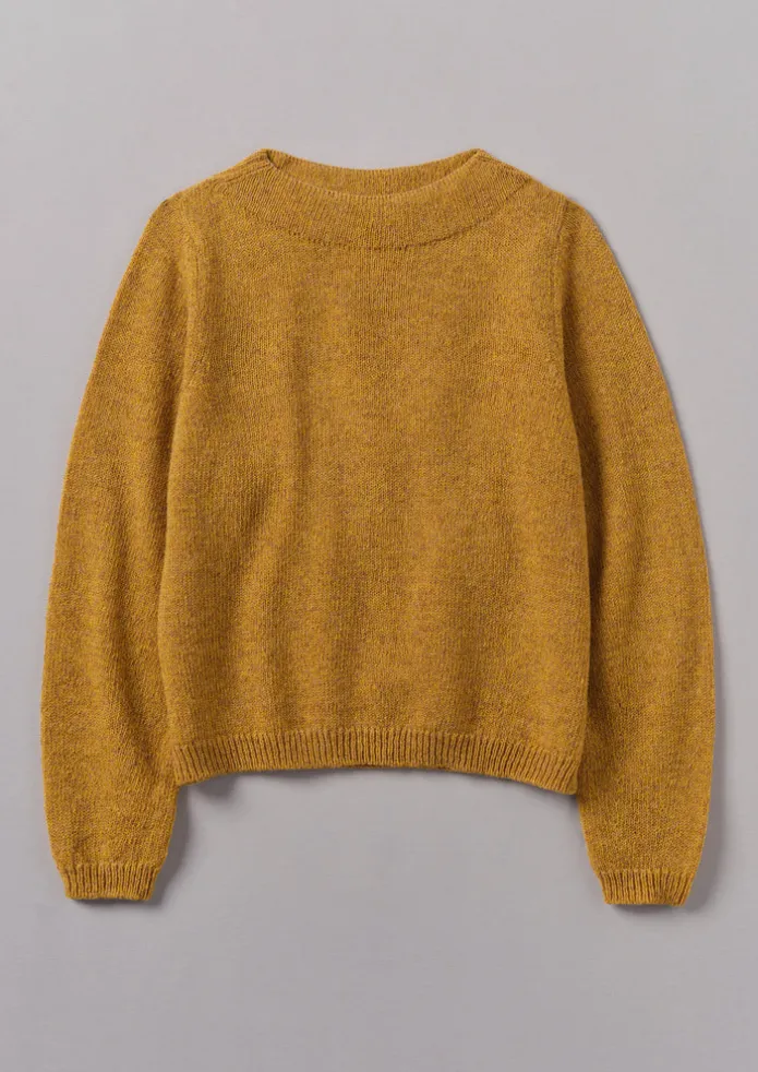 Boat Neck Wool Sweater