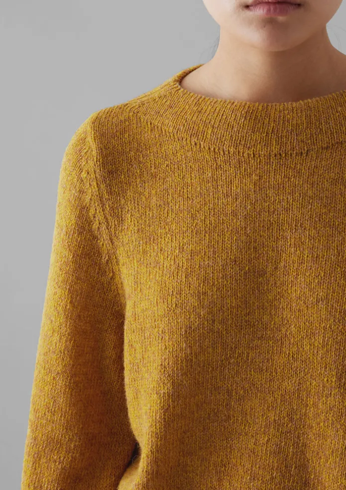 Boat Neck Wool Sweater