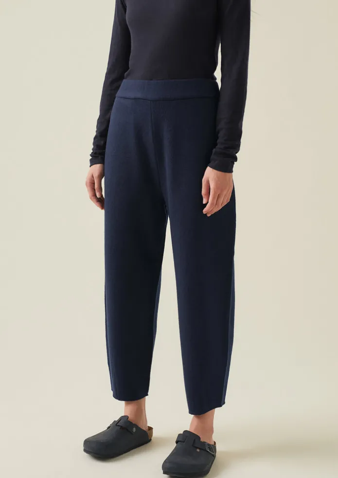 Boiled Wool Pull On Trousers