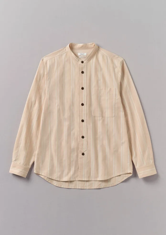 Bold Stripe Grandad Shirt
