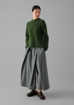 Brushed Alpaca High Neck Sweater