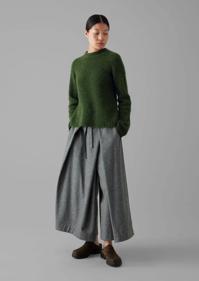 Brushed Alpaca High Neck Sweater