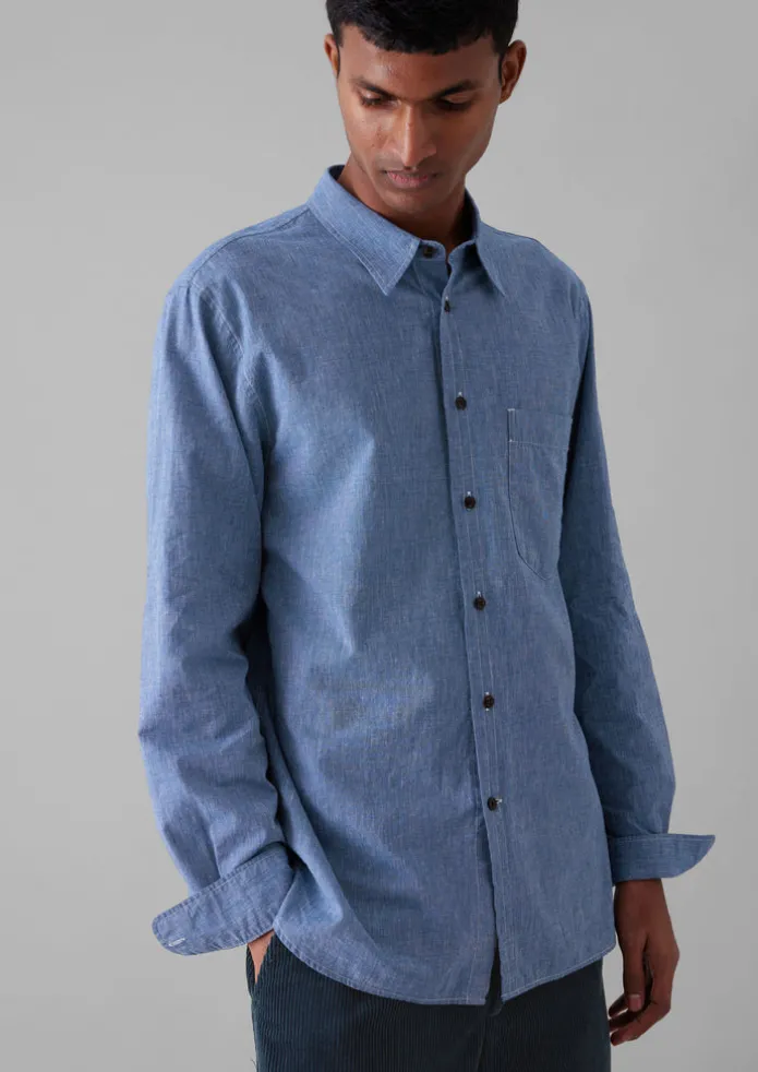 Chambray Cotton Linen Shirt