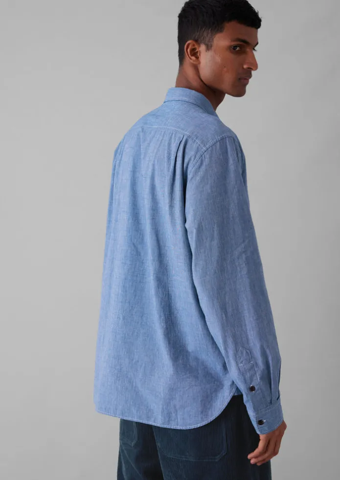 Chambray Cotton Linen Shirt