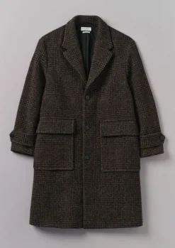 Check Wool Overcoat