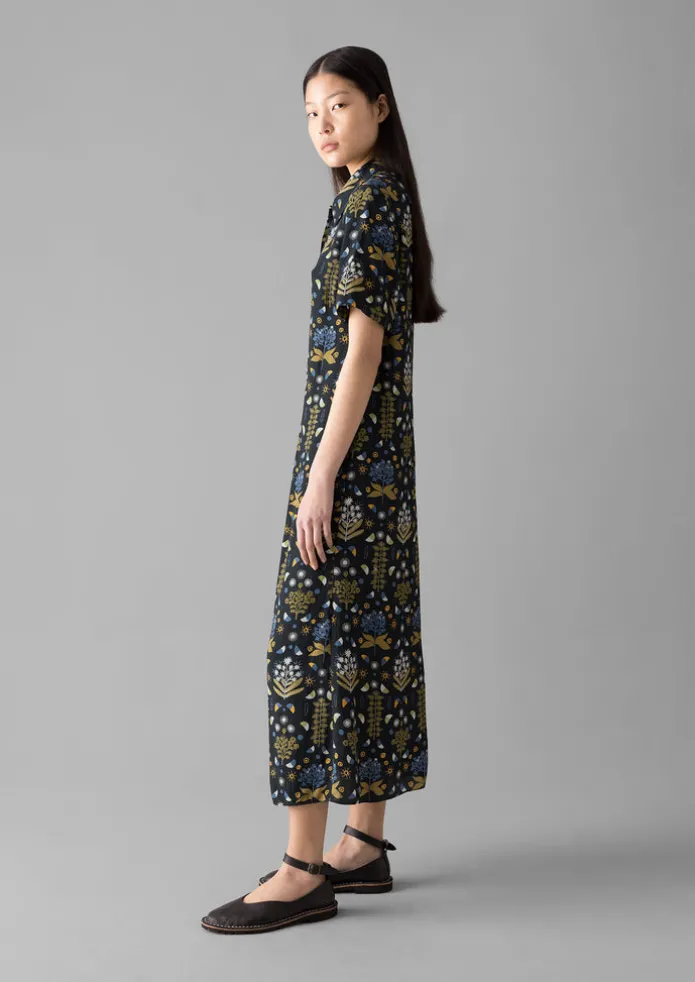 Collector Print Fluid Shirt Dress