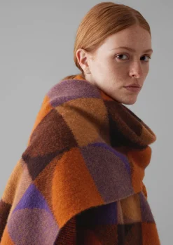 Colour Block Wool Scarf