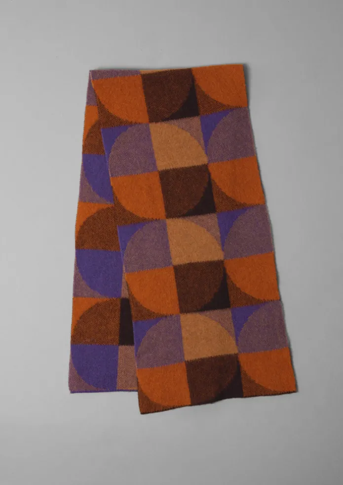Colour Block Wool Scarf
