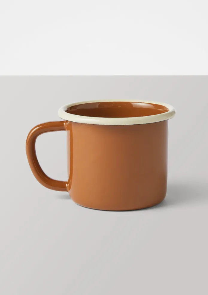 Contrast Rim Enamel Mug