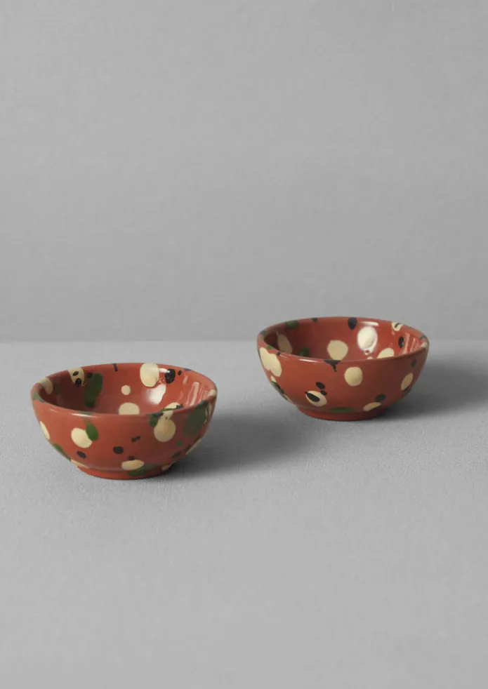 Cortona Splatter Pinch Pot Set