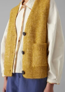 Cotton Alpaca Button Through Tank