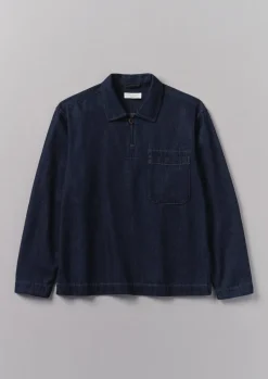 Cotton Hemp Denim Smock Shirt