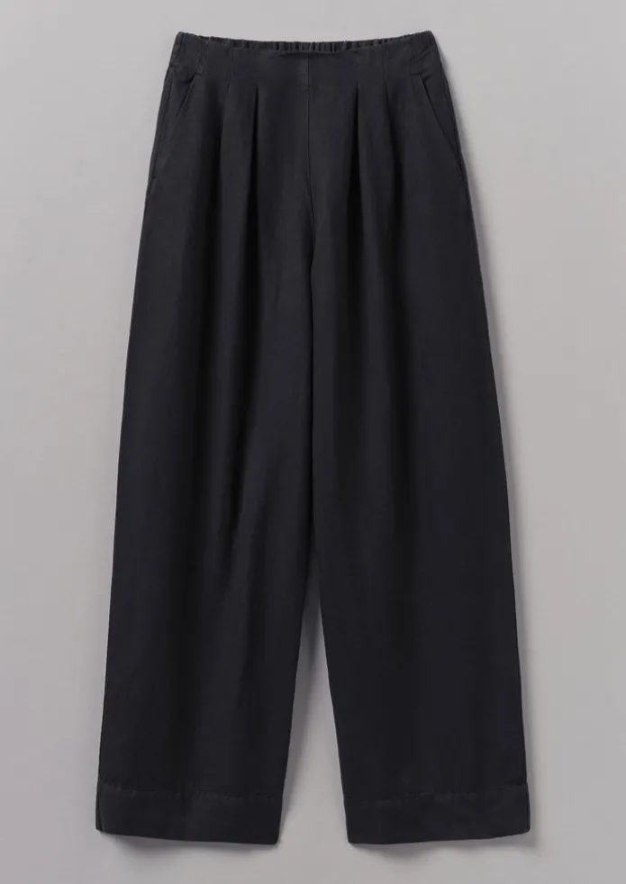 Cotton Linen Wide Leg Trousers