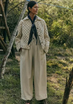 Cotton Linen Wide Leg Trousers