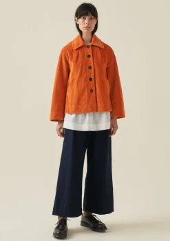 Cotton Wool Herringbone Pull On Trousers