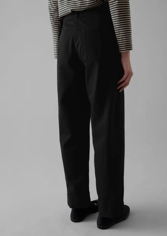 Denim Straight Leg Trousers