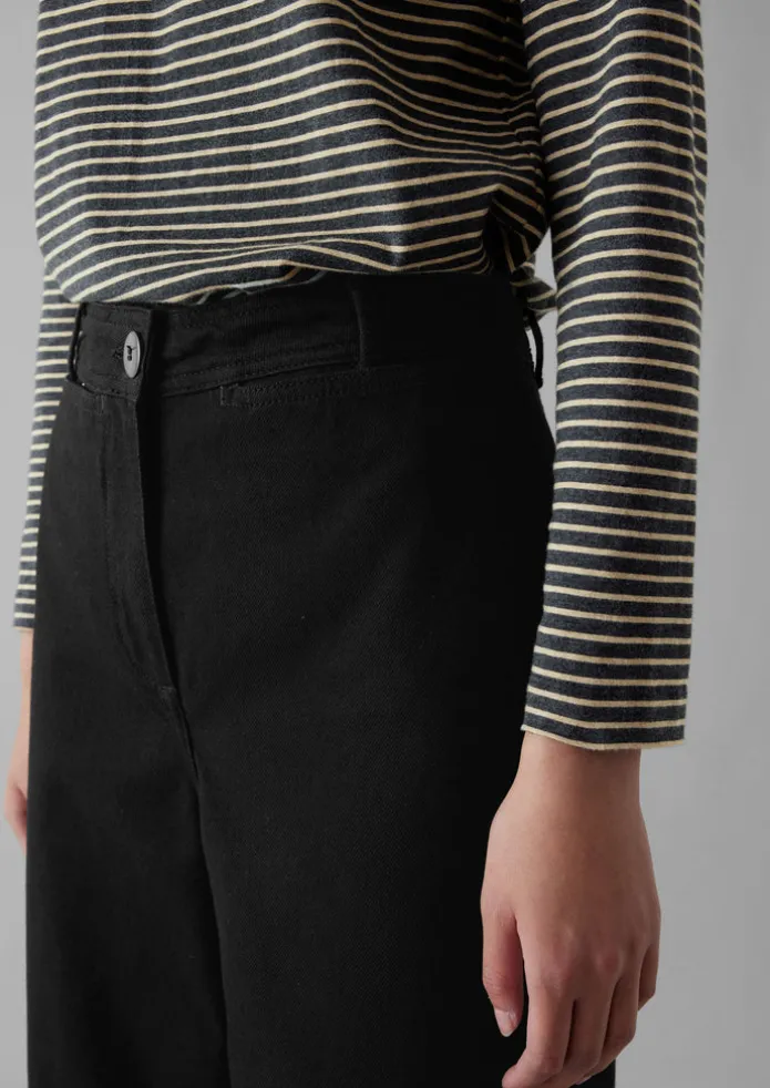 Denim Straight Leg Trousers