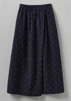 Dobby Stitch Cotton Skirt