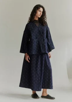 Dobby Stitch Cotton Skirt