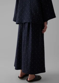 Dobby Stitch Cotton Skirt