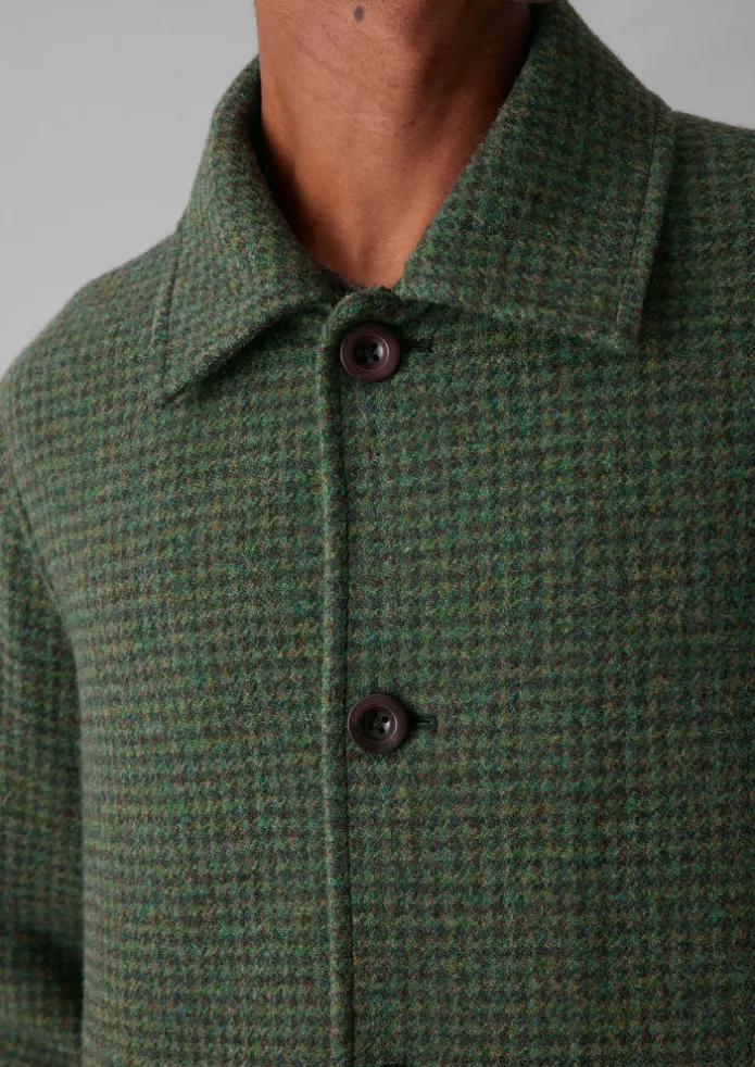 Dogtooth Wool Chore Jacket