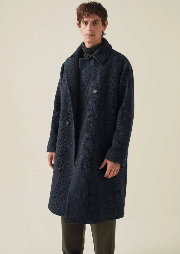 Double Breasted Wool Overcoat