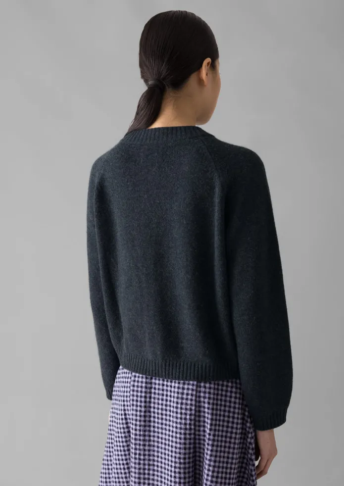 Eden Wool Cashmere Raglan Cardigan