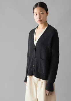 Ffion Wool Cashmere Boxy Cardigan