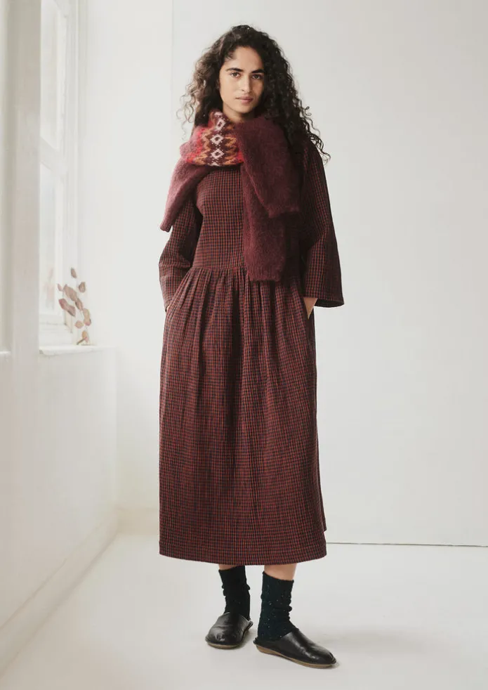Freya Gingham Crinkle Cotton Dress
