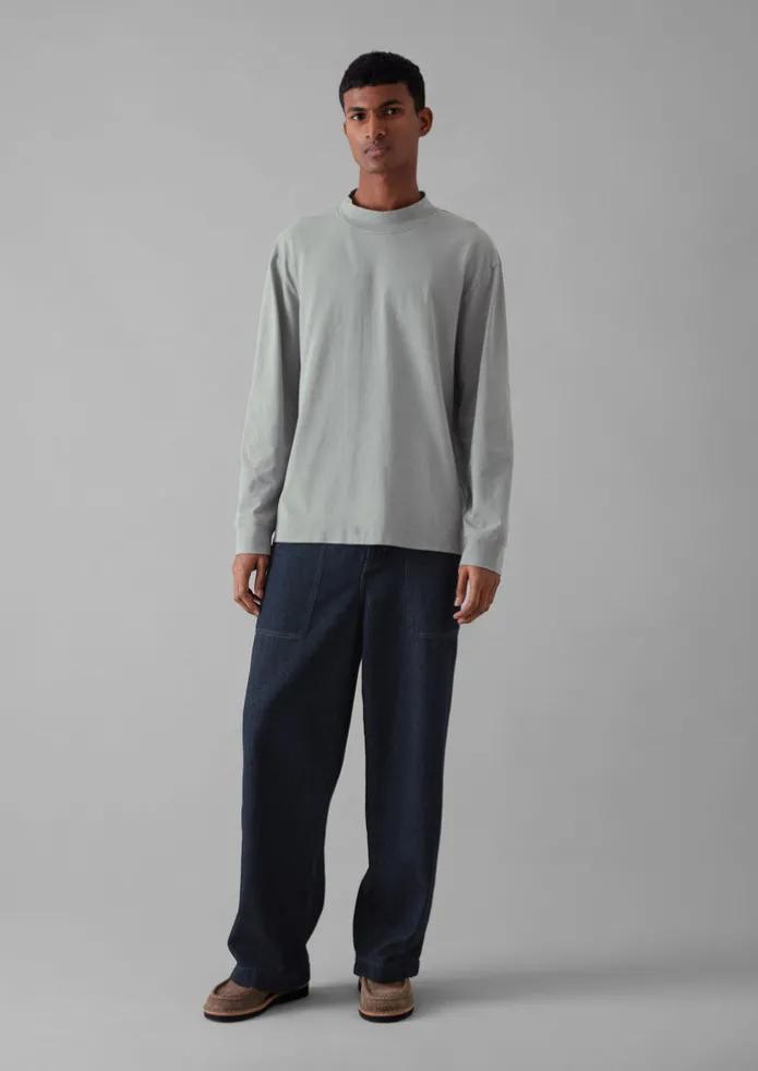 Garment Dyed Cotton Long Sleeve Tee