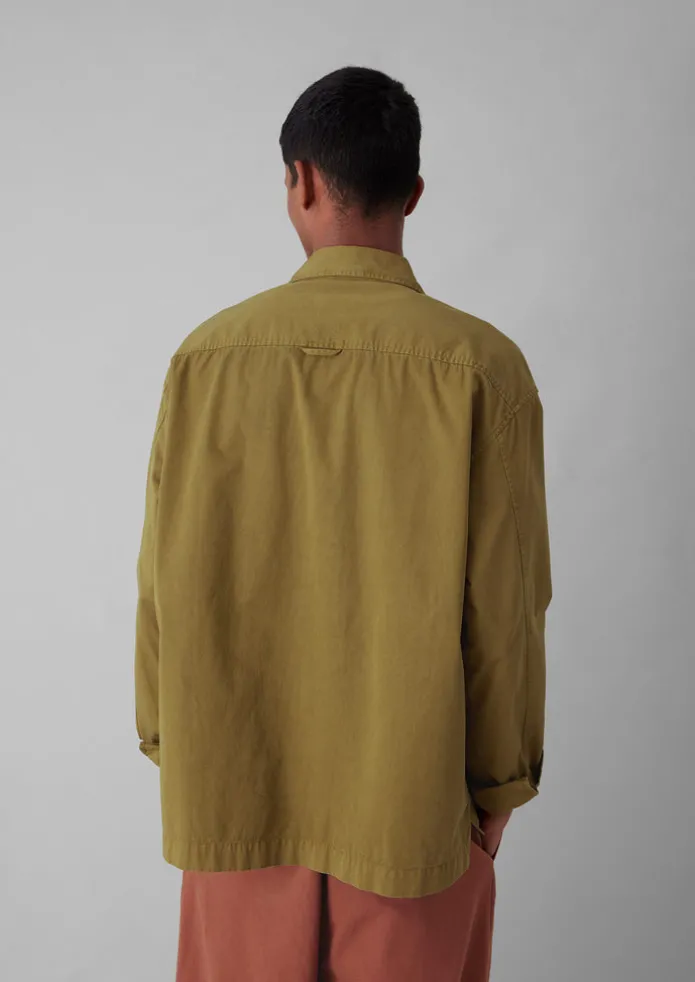 Garment Dyed Cotton Twill Shirt