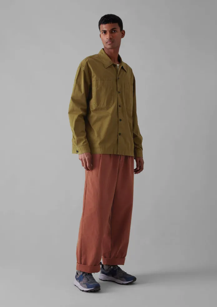 Garment Dyed Cotton Twill Shirt