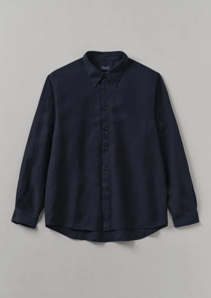 Garment Dyed Point Collar Shirt