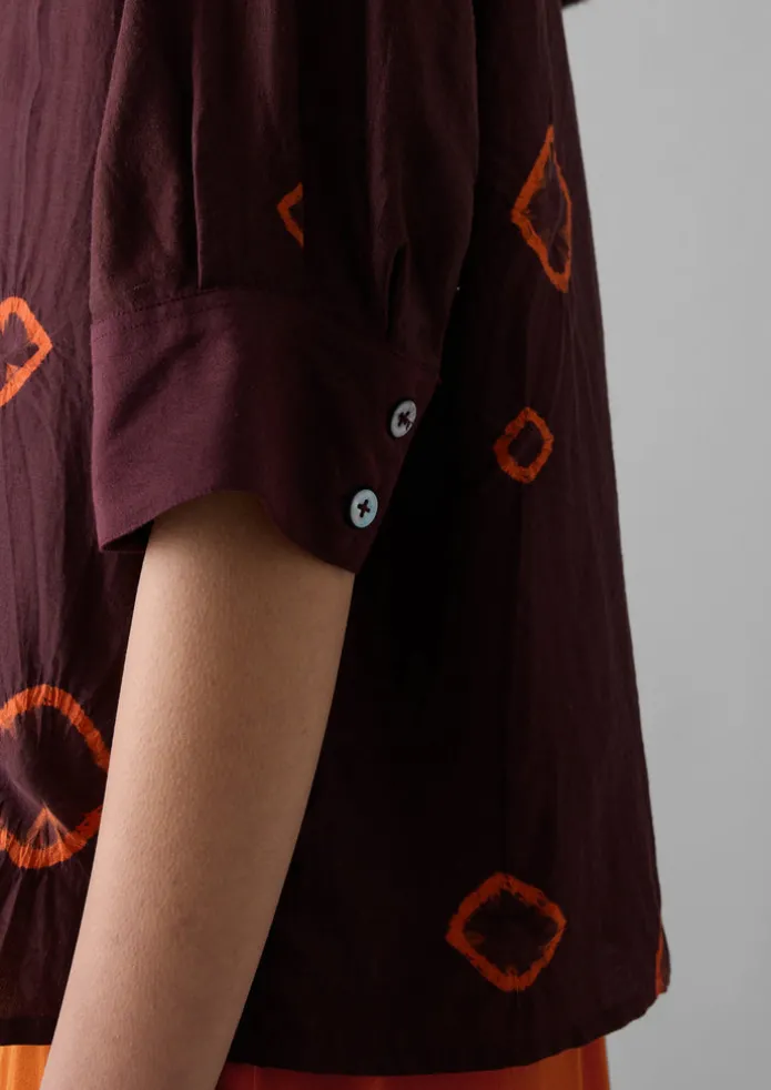 Gia Hand Bandhini Silk Shirt