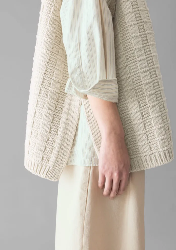 Grid Stitch Wool Cotton Tank